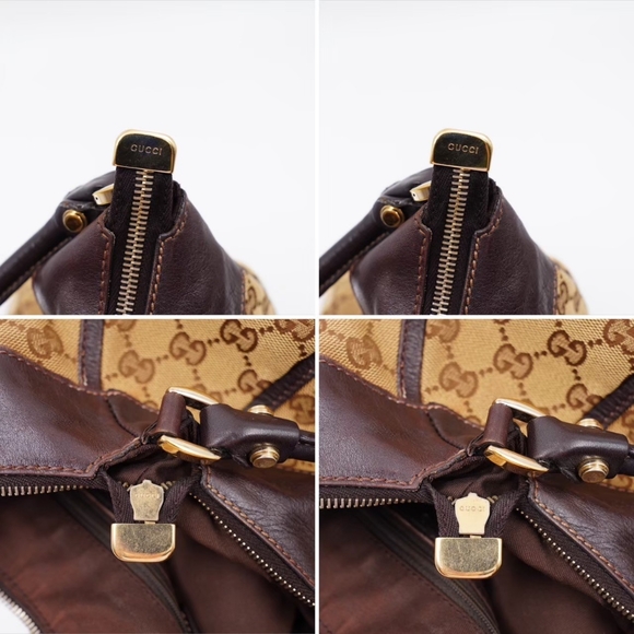 AT26❤️ Gucci GG Canvas Abbey D-Ring Hobo Handbag - Picture 11 of 13